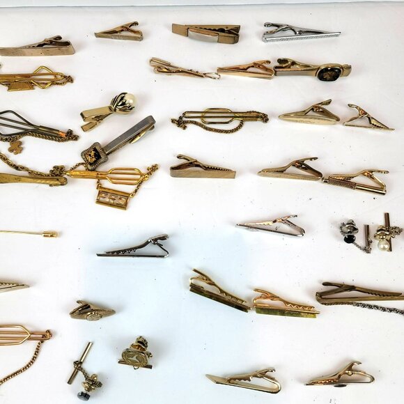 Mens Accessories Lot of Tie Bars, Tie Tacks, Money Clips, Cuff Links JH1354 - Picture 8 of 8